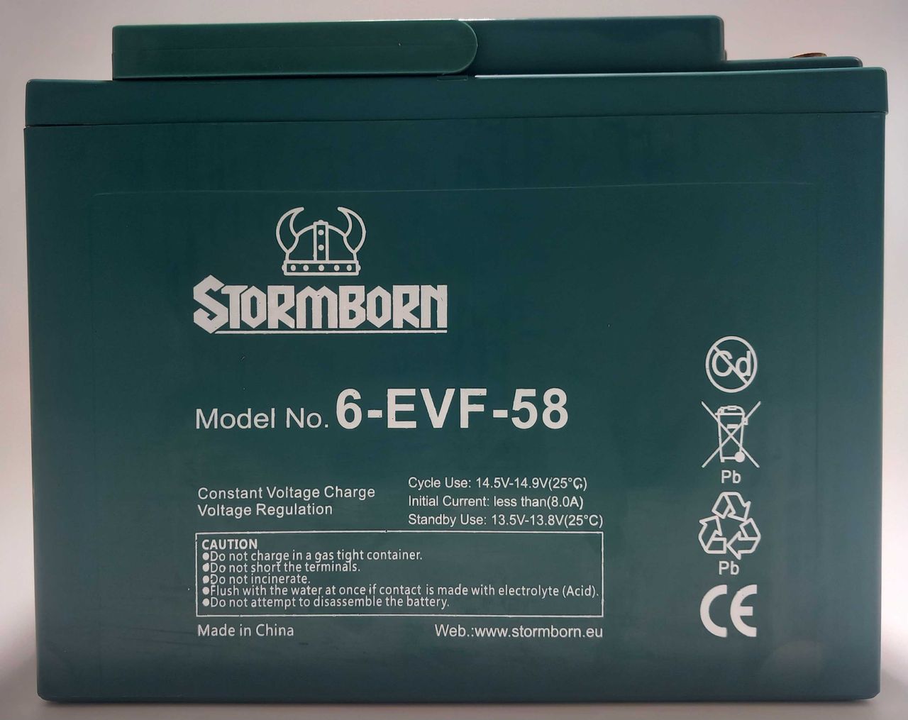 Stormborn Blei-Gel-Akku 60V / 58Ah (5er Set) 6-EVF-58