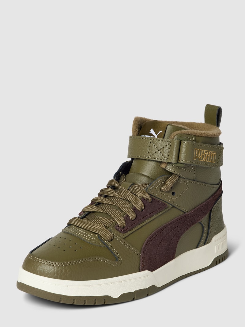 Sneaker mit Label-Details Modell 'GAME' in olivgrün