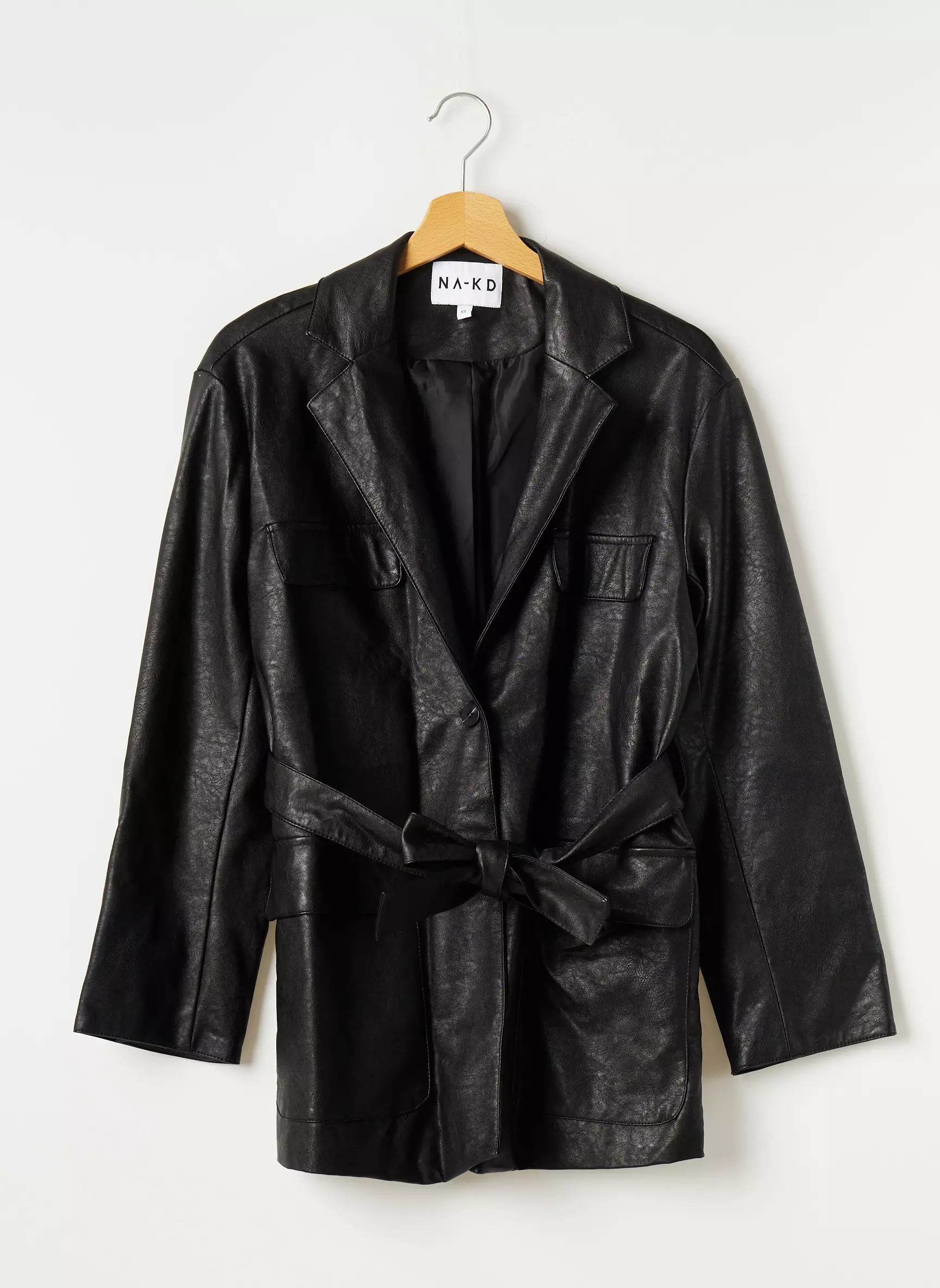 Na Kd Vestesimilicuir Femme couleur noir