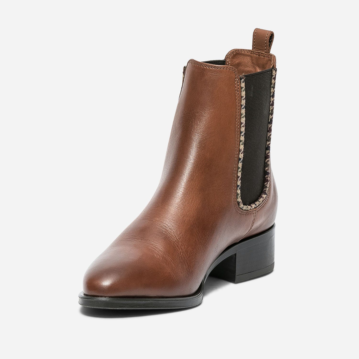 Chelsea boots cognac en cuir éco-conçu