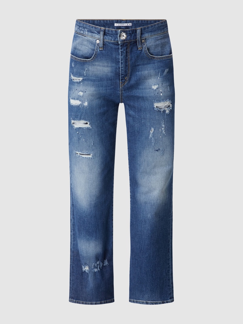 Boyfriend Fit Jeans mit Stretch-Anteil Modell 'Sunday' in blau