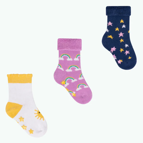 Let The Sunshine In Socks - Yellow Baby Sock Pack