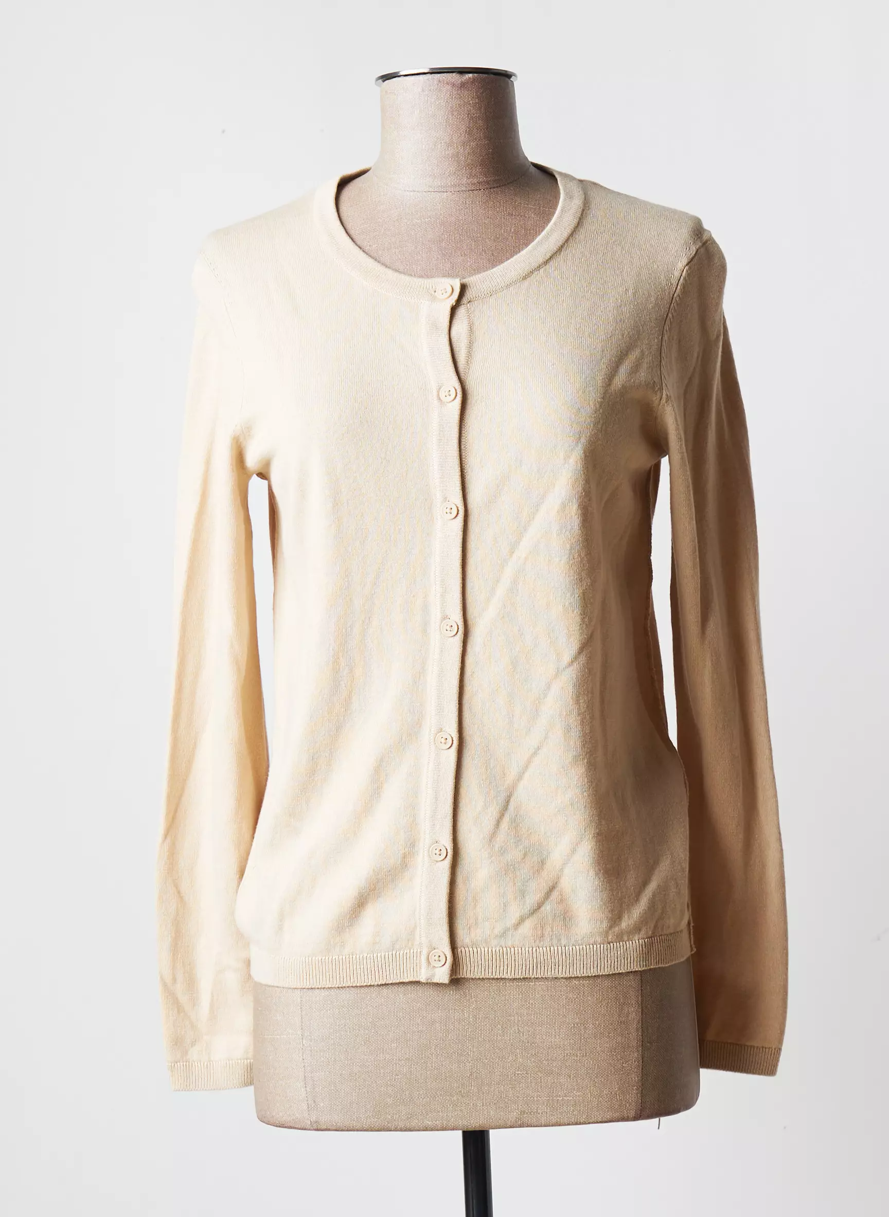 Edc Cardigans Femme couleur beige