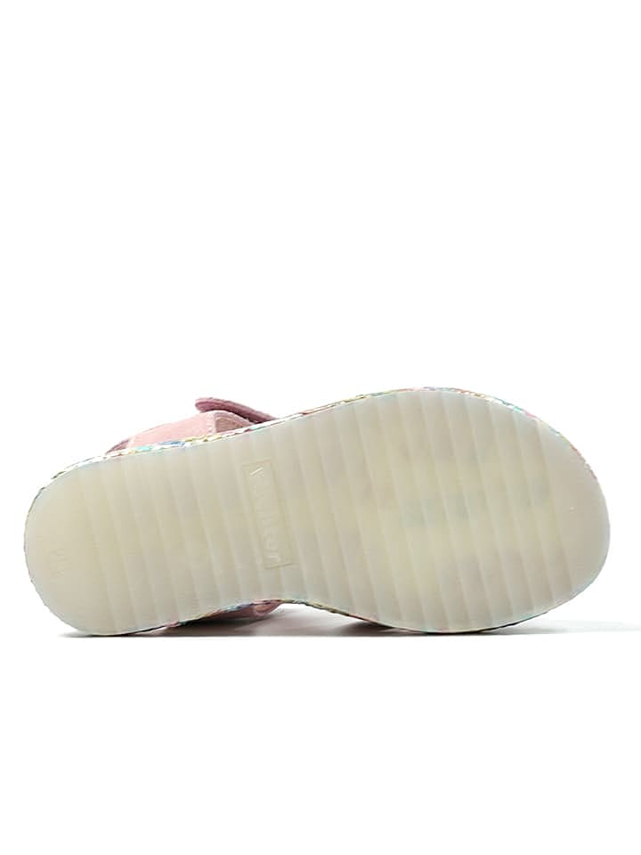 Richter Shoes Leder-Sandalen in Rosa günstig kaufen 28