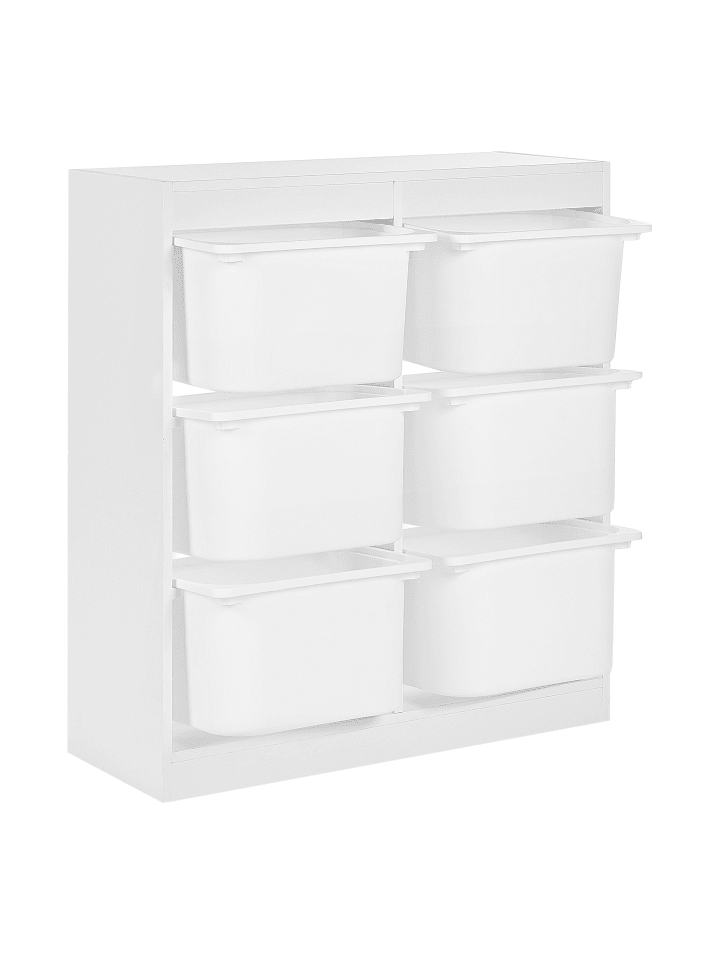 Beliani Kommode TOBIN in Weiß - (W) 82 x (H) 89 x (L) 30 cm günstig kaufen onesize