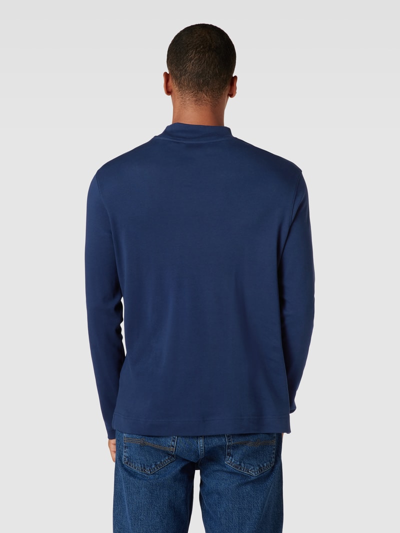Pullover mit Turtleneck in dunkelblau