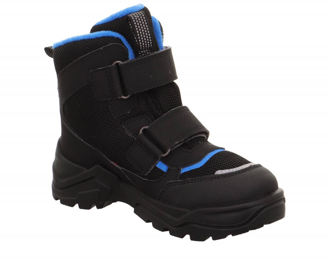 SNOW MAX - Schwarz/Blau Boots mit Klettverschluss