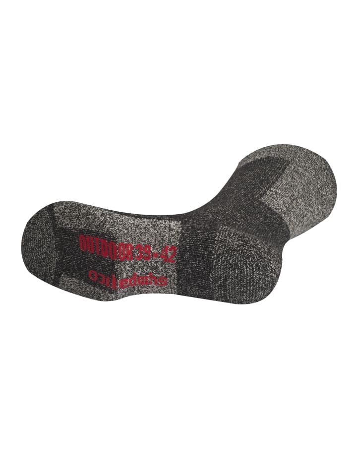 H.I.S Wandersocken in 2x anthrazit-meliert günstig kaufen