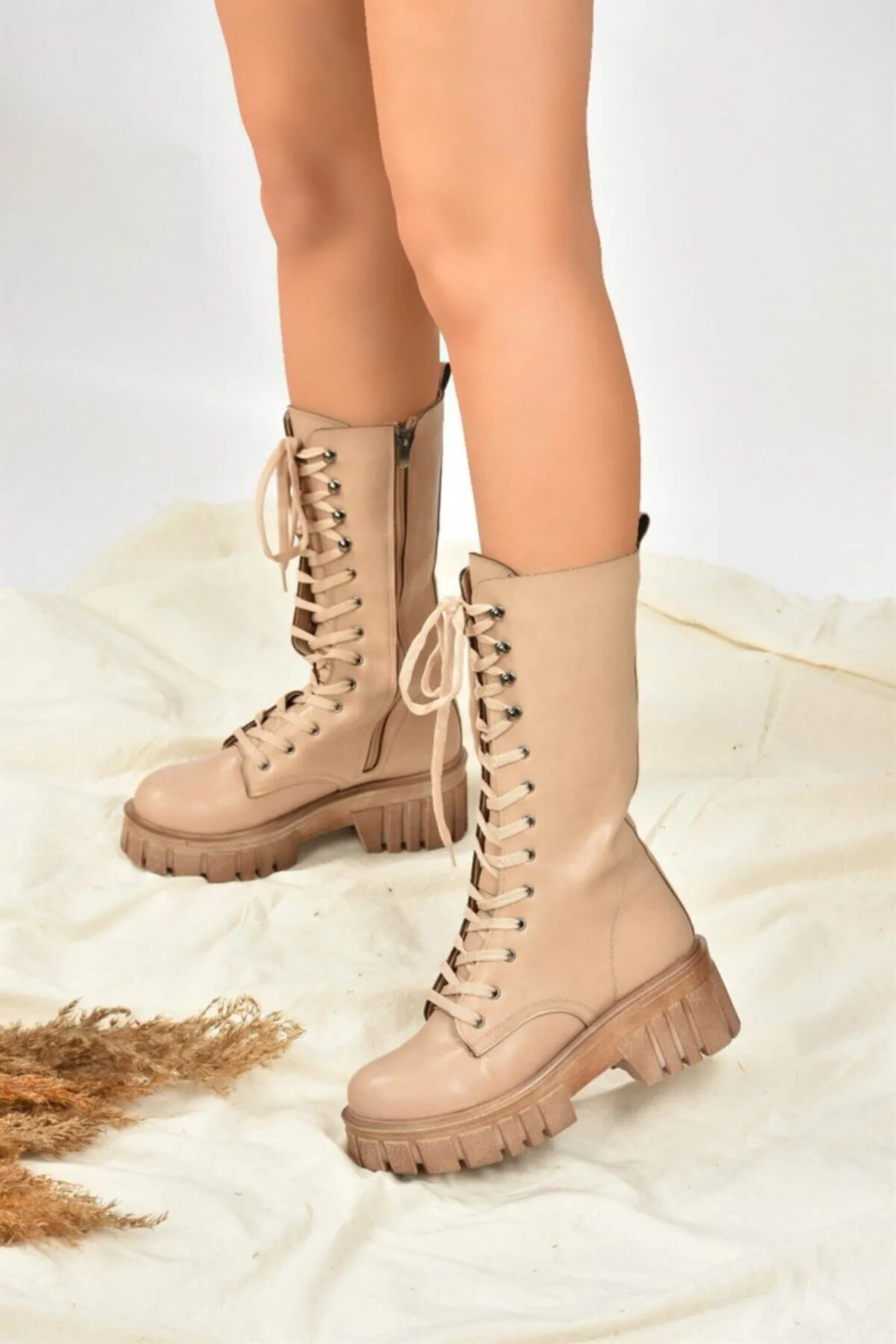 Fox Shoes  Hautdicke Damenstiefel L996081009