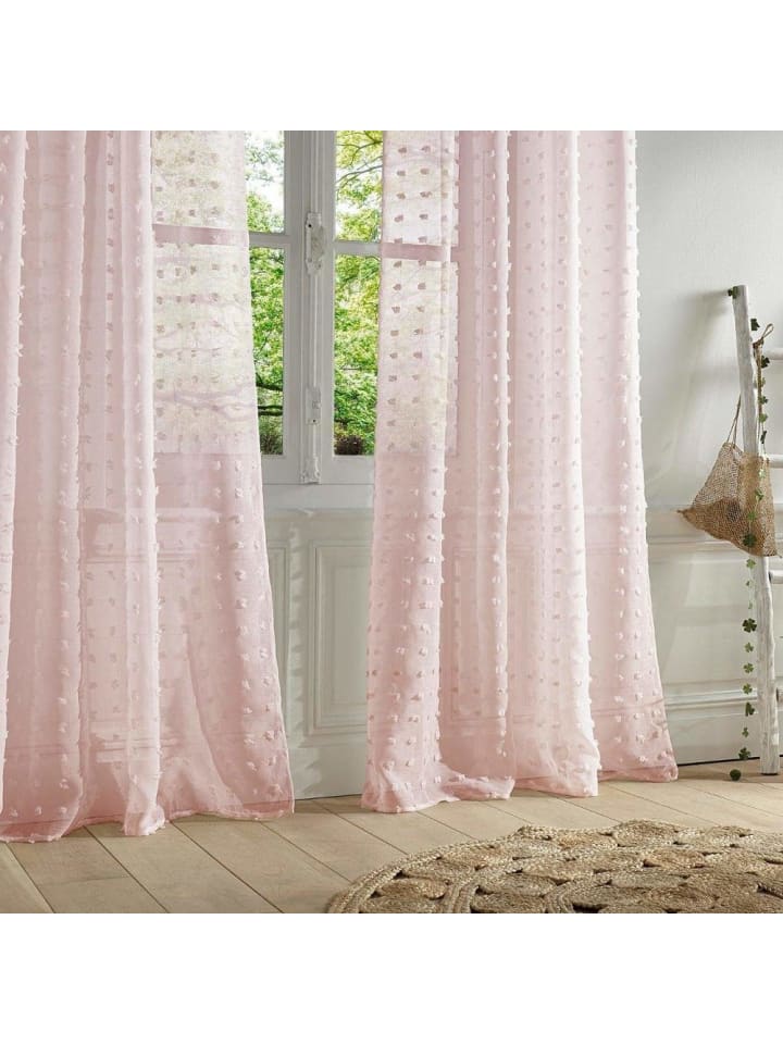 Atmosphera Créateur d'intérieur Gardine in rosa günstig kaufen onesize