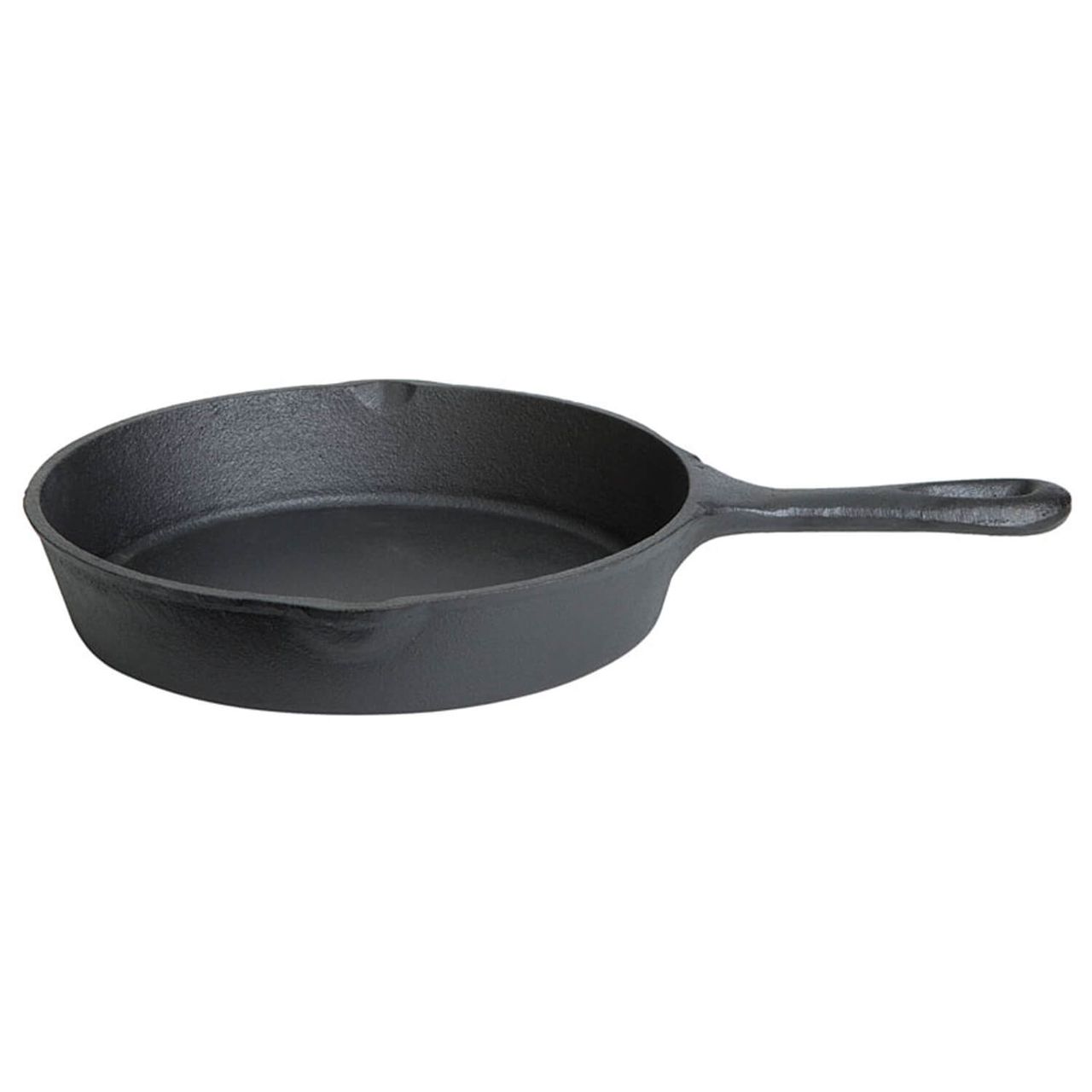Allgrill Gusseisen-Pfanne mit Stiel, rund, schwarz, 20 cm, 1,0 l