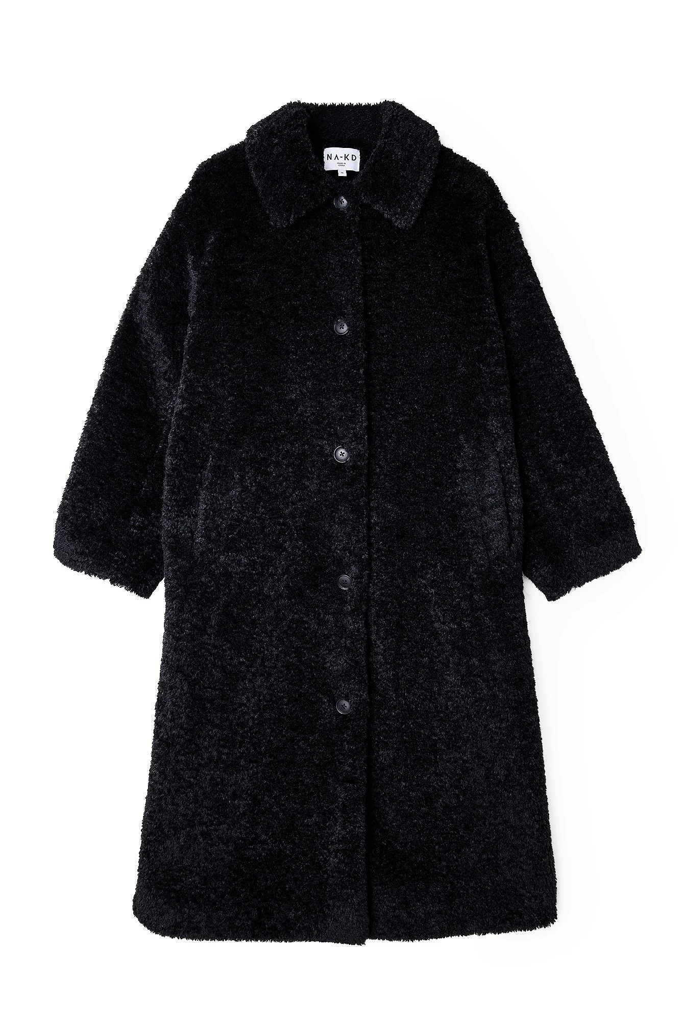 Lange Teddy-Jacke