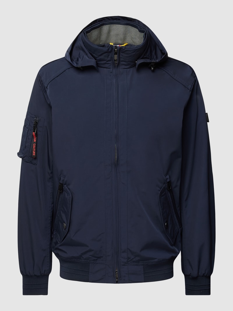 Funktionsjacke mit Kapuze Modell 'CICERO' in marineblau