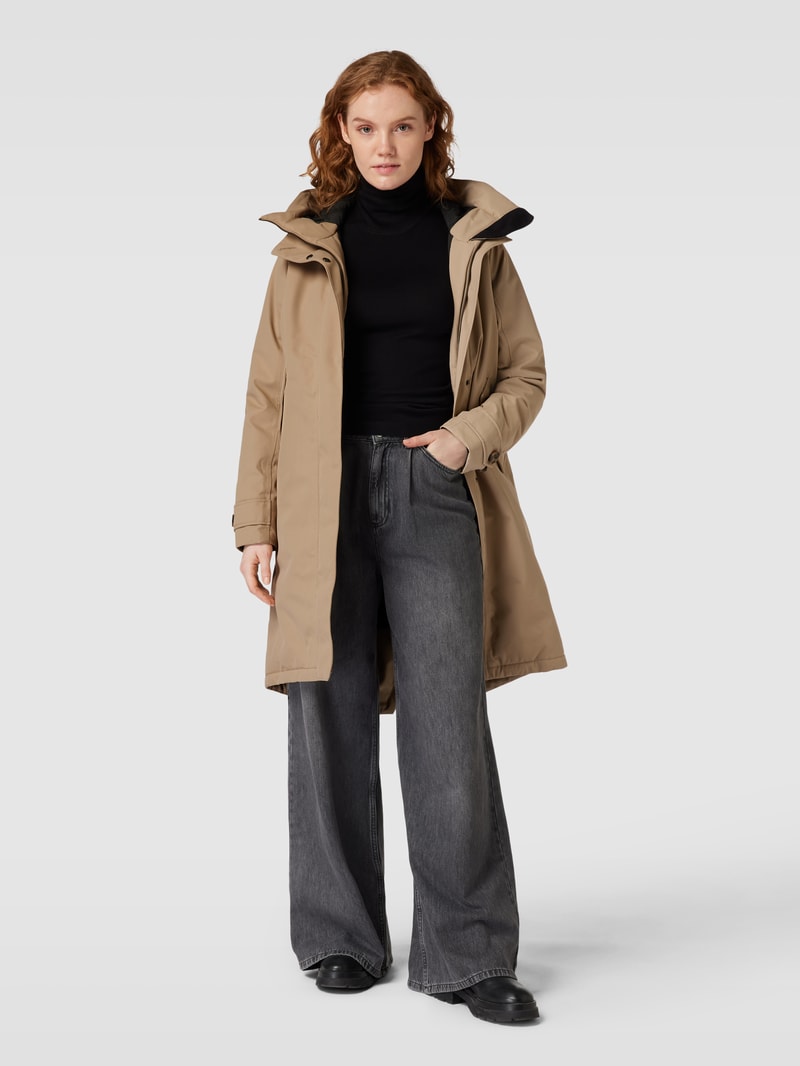 Parka mit Kapuze Modell 'LUNA' in beige