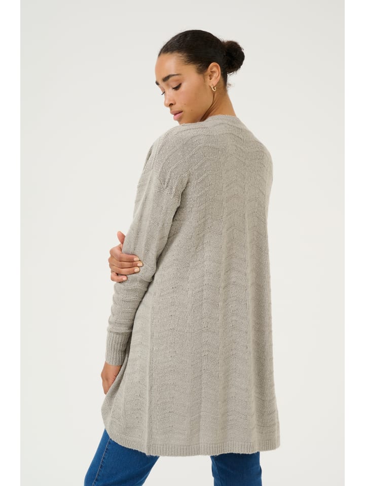 Kaffe Strickjacke KAemria in Elephant Skin günstig kaufen