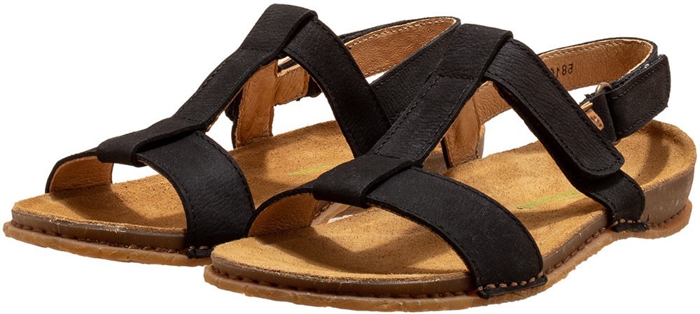 EL NATURALISTA Komfort Sandalen schwarz