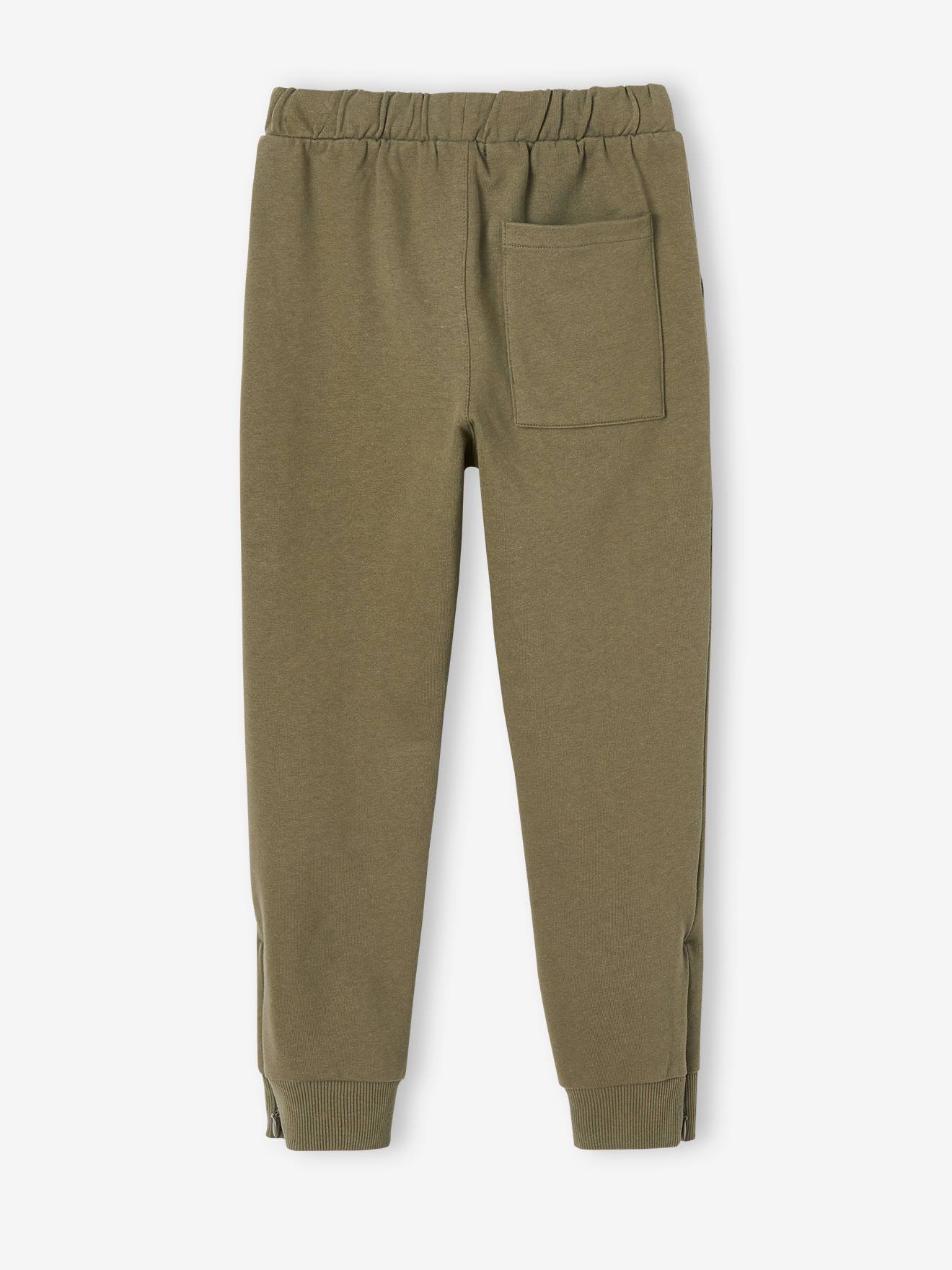 Vertbaudet Jungen Sporthose mit Zipper am Bein - schwarz