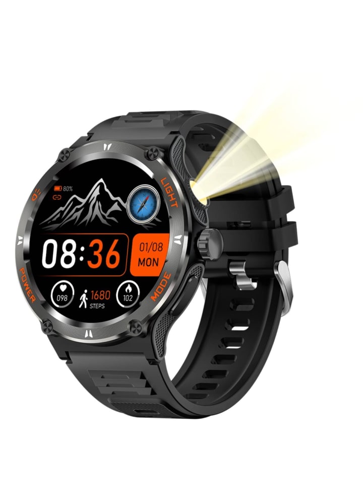 COFI 1453 HD AMOLED Bildschirm Smartwatch - Schwarz in Schwarz günstig kaufen onesize