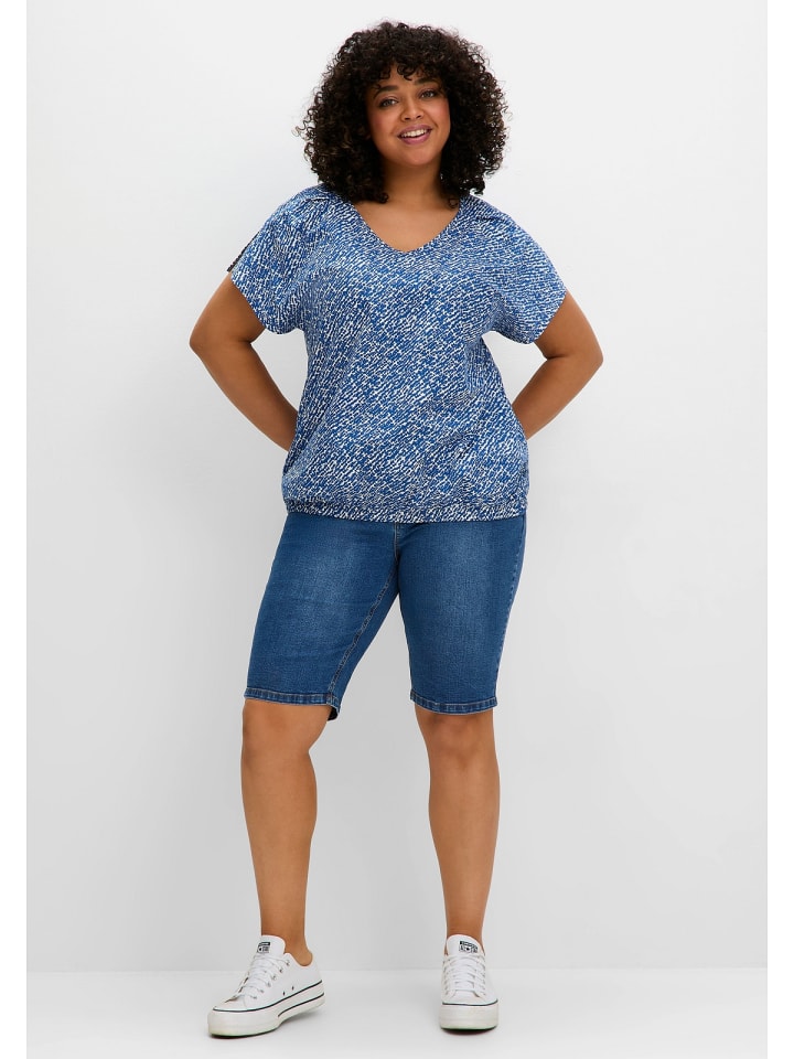 sheego Jeansbermudas in blue Denim günstig kaufen