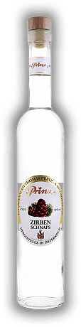 Prinz Zirben Schnaps Prinz Zirben Schnaps Eine außergewöhnliche Spezialität aus den Alpen. 0,5	 Liter - Vol 40%
