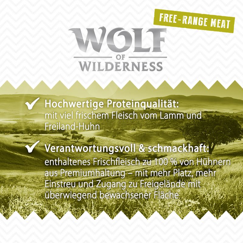 Wolf of Wilderness 'Freiland Fleisch' Senior 6 x 400 g