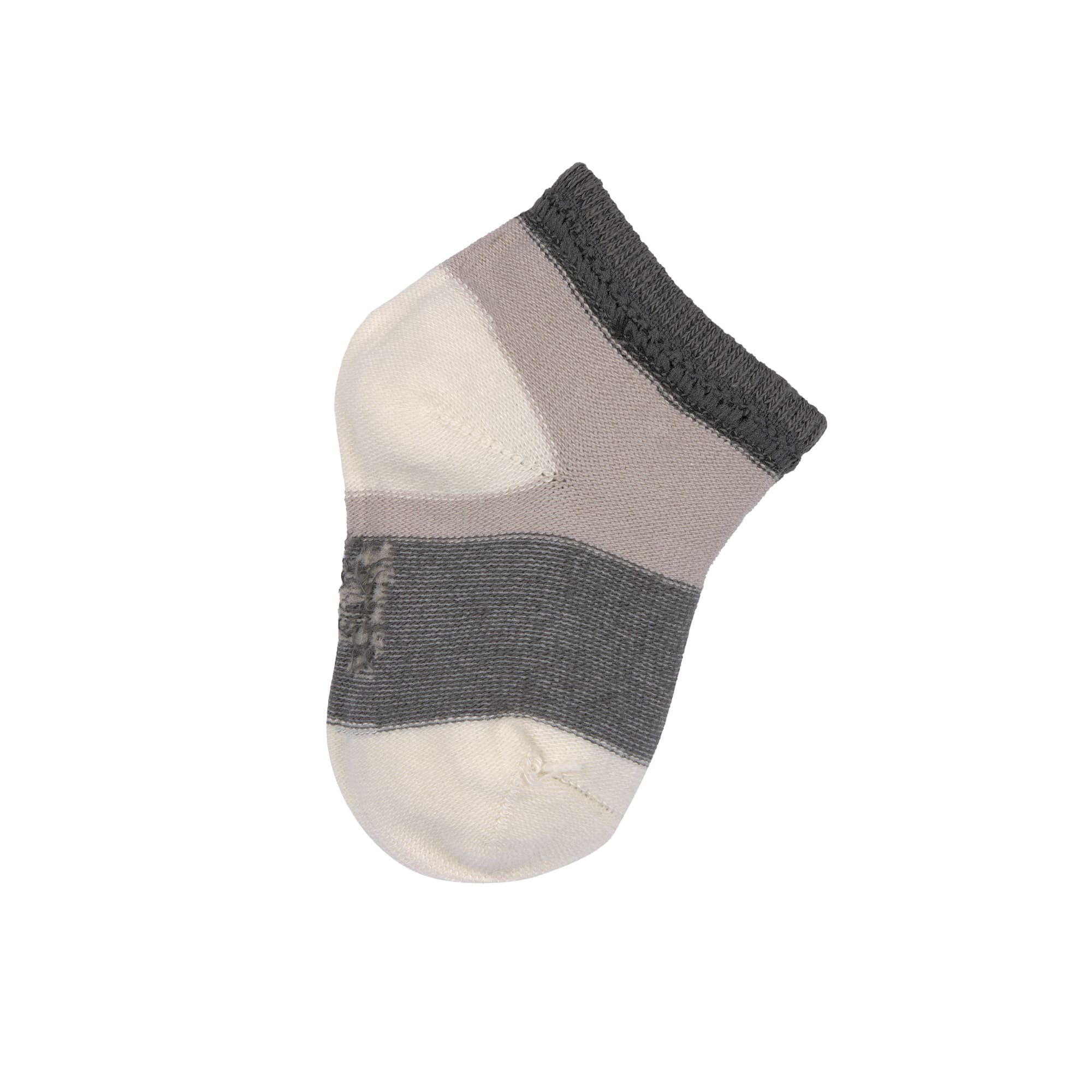 Kinder Sneaker Socken (3er-Set), Anthrazit Taupe