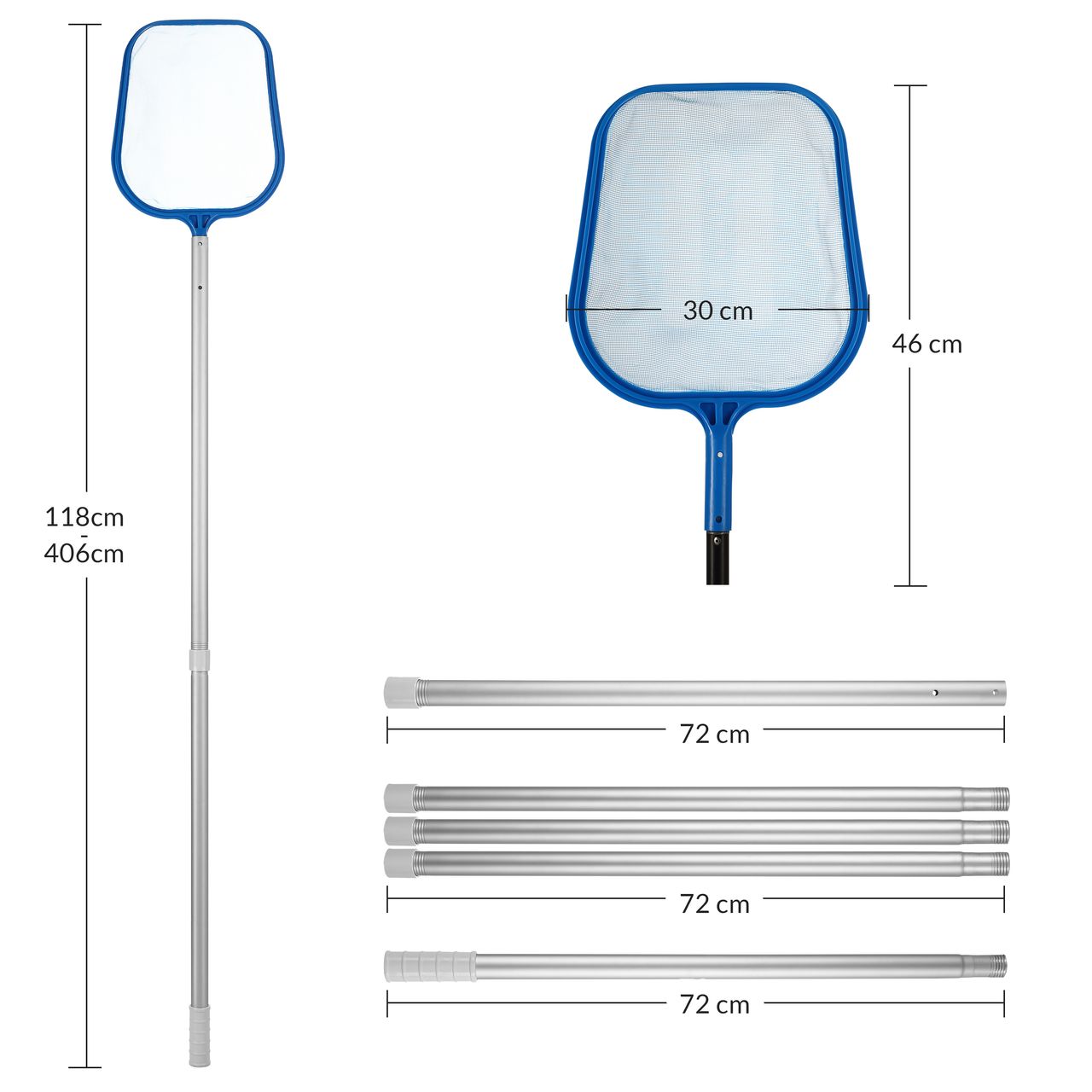 Casaria Deuba Pool Reinigungsset  8 Teilig
