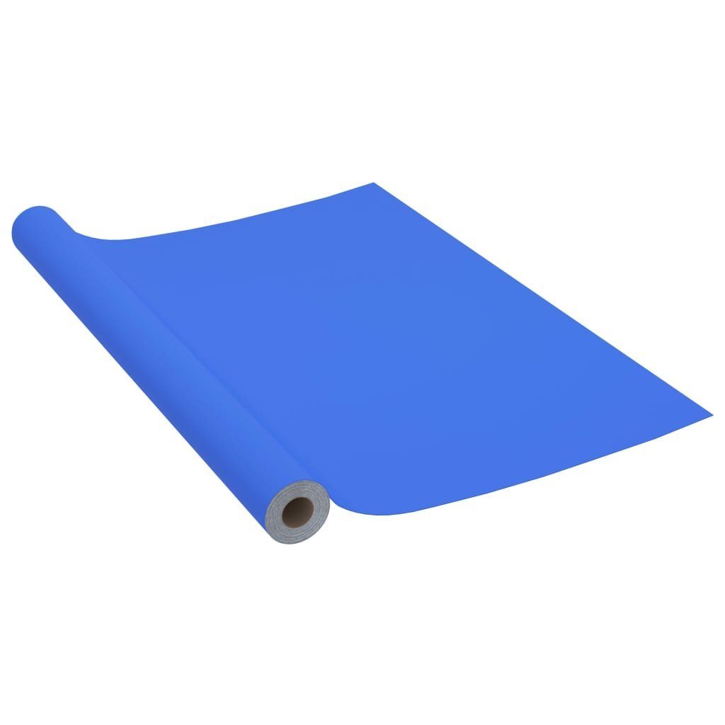 Fensterfolie Selbstklebende Möbelfolie Hochglanz-Blau 500x90 cm PVC, vidaXL