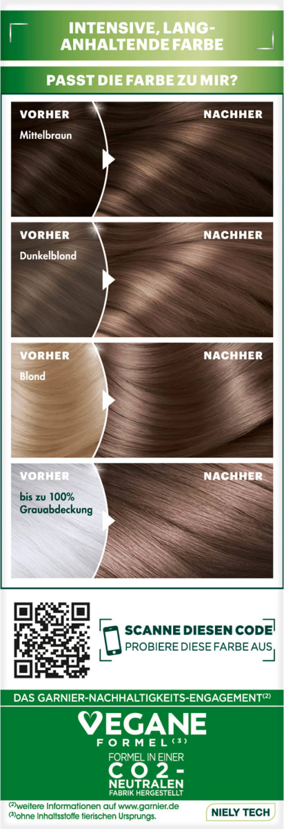 Haarfarbe 6N Nude Natürliches Dunkelblond, 1 St