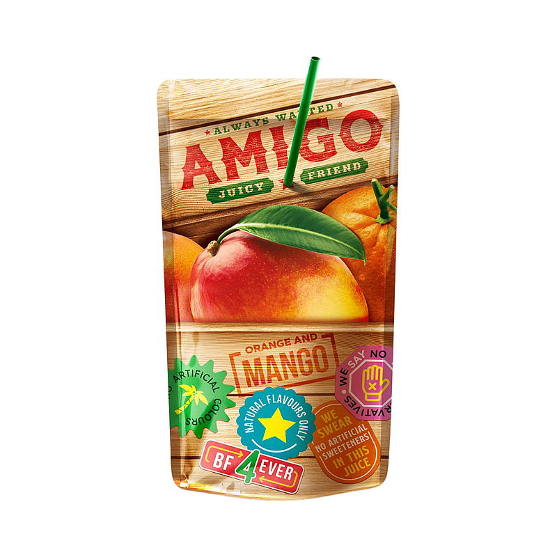 Amigo Fruktdrikk 8x200 ml Amigo mango