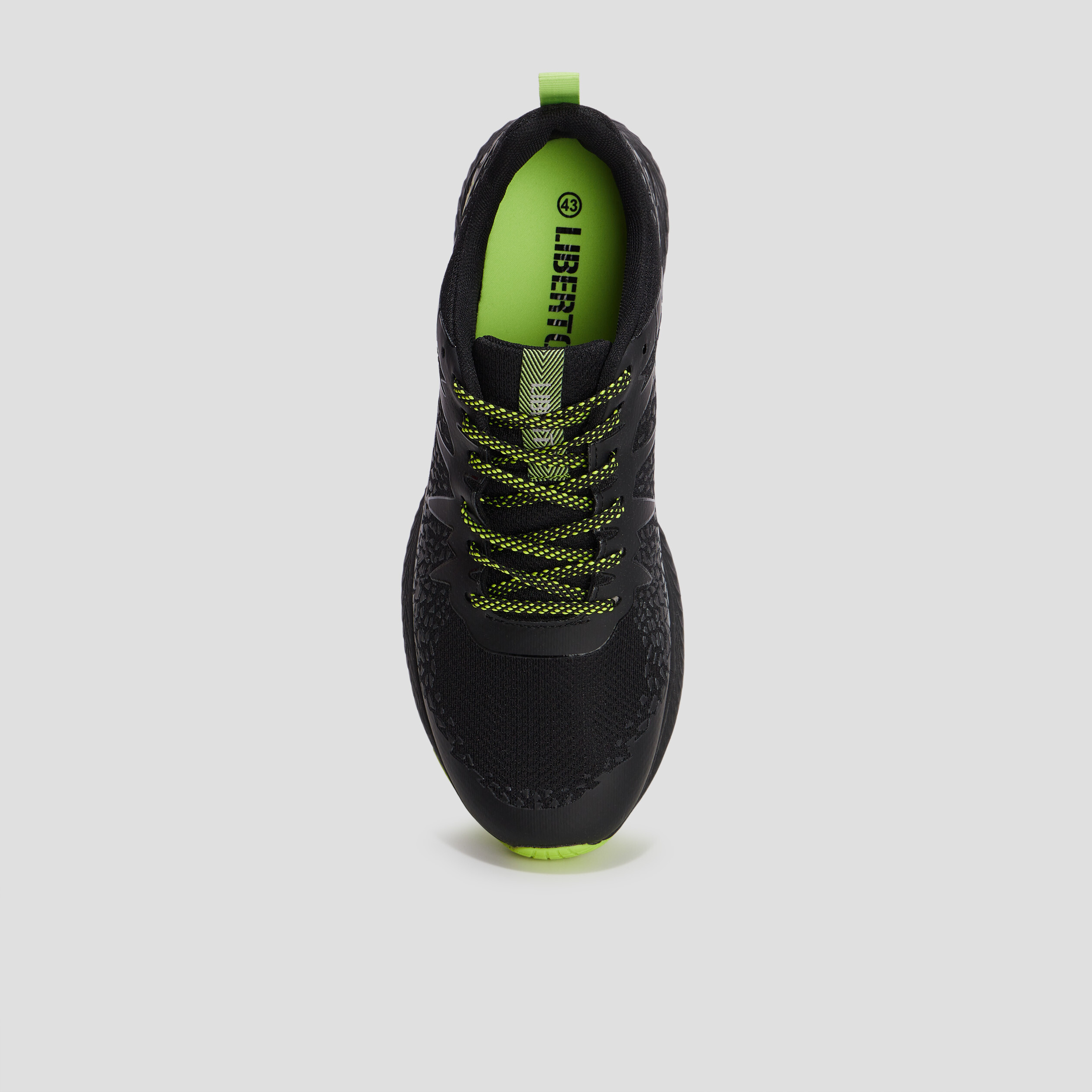 Baskets running Liberto noir homme | La Halle