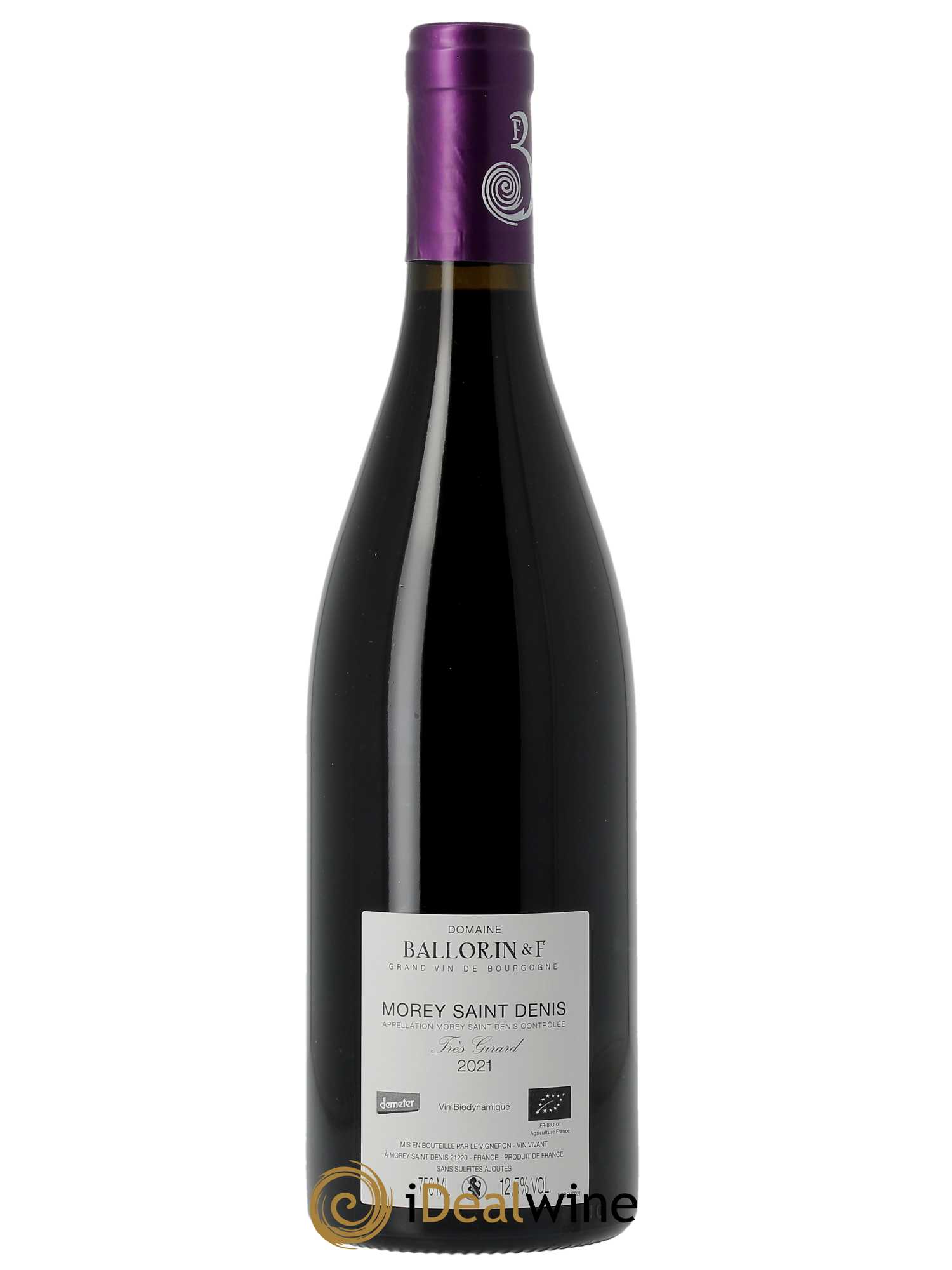 Morey Saint-Denis Très Girard Ballorin & F(Domaine)  2021 - Lot de 1 Bouteille