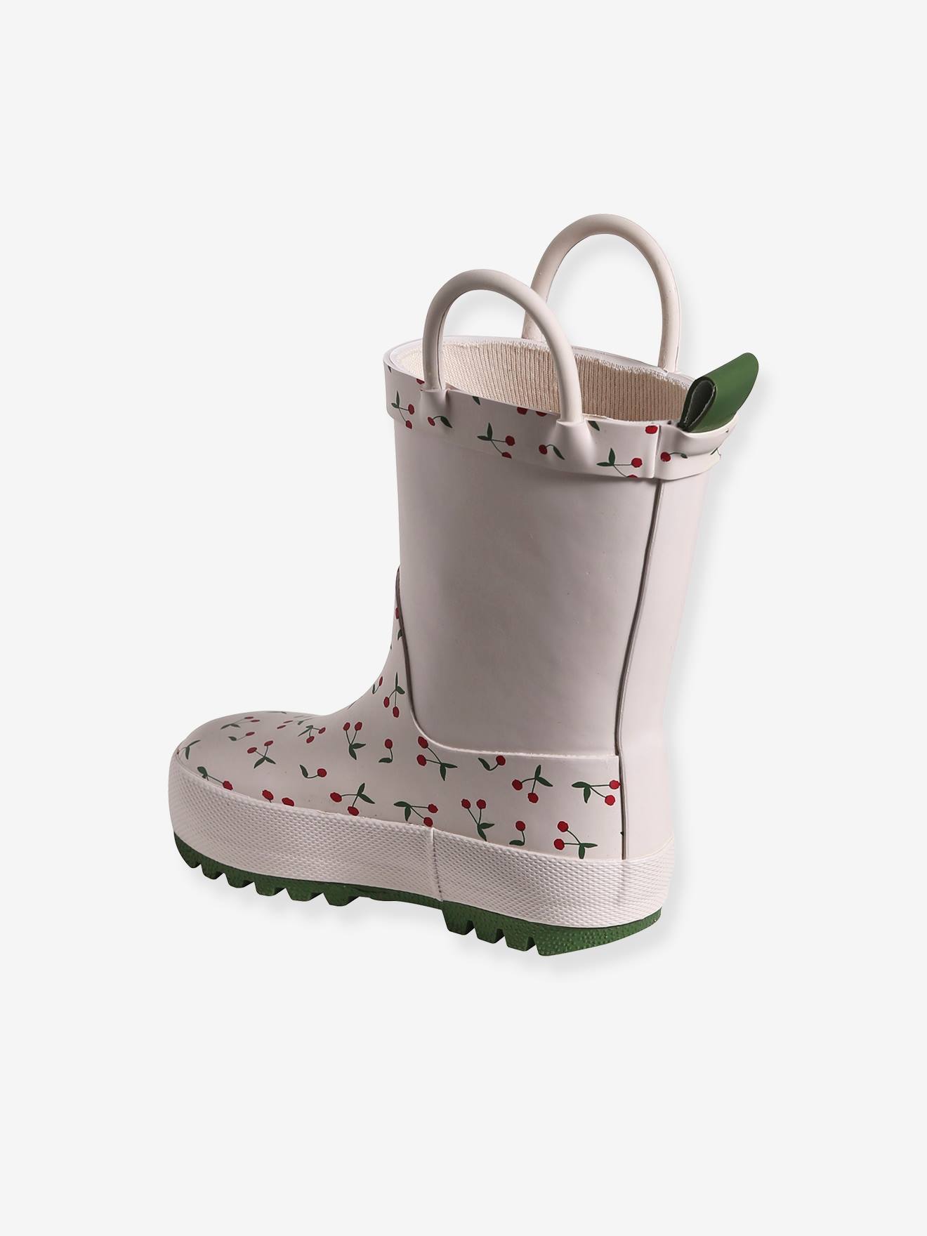 Vertbaudet Baby Gummistiefel mit Anziehtrick - rosa bedruckt