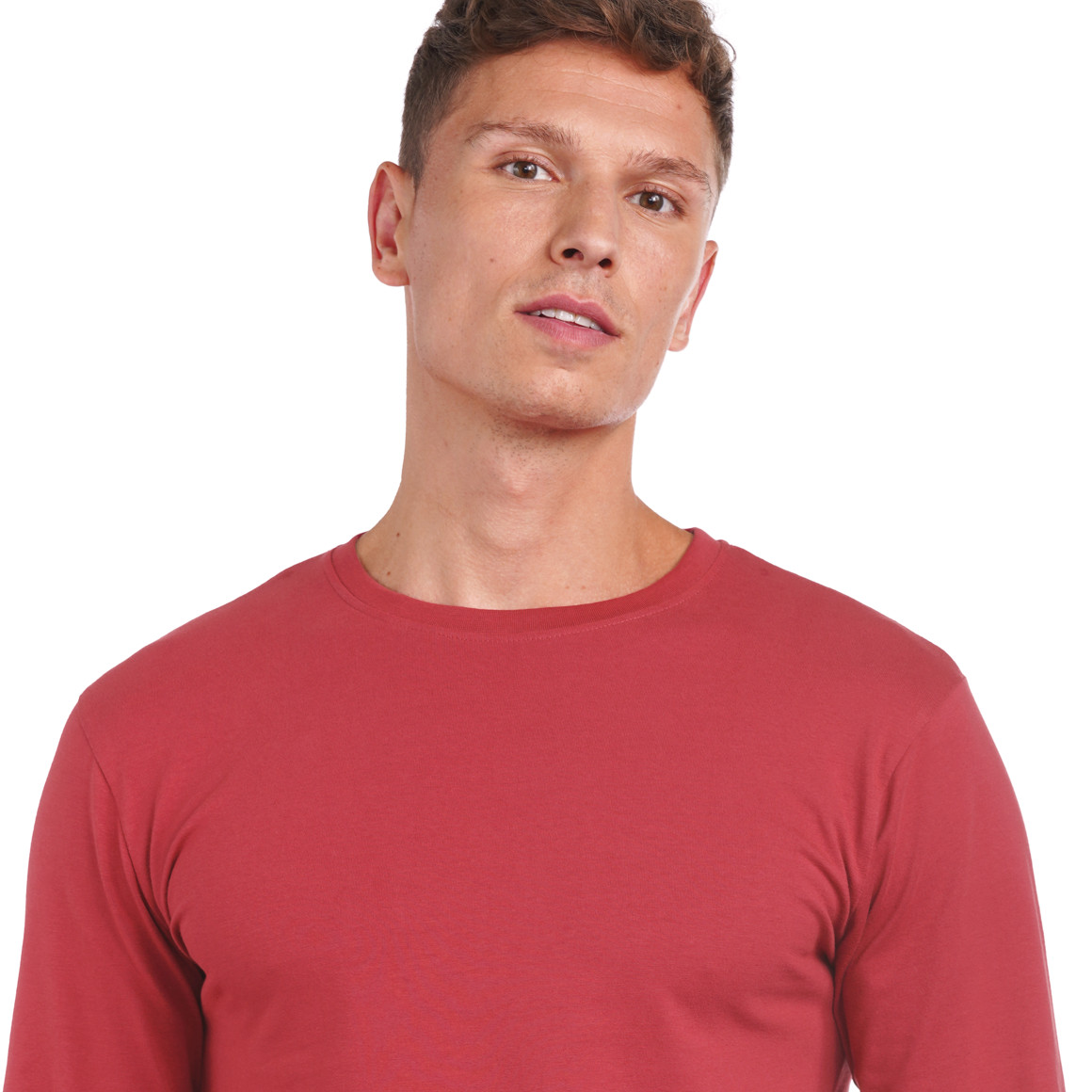 2 Herren Langarmshirts im Basic-Look