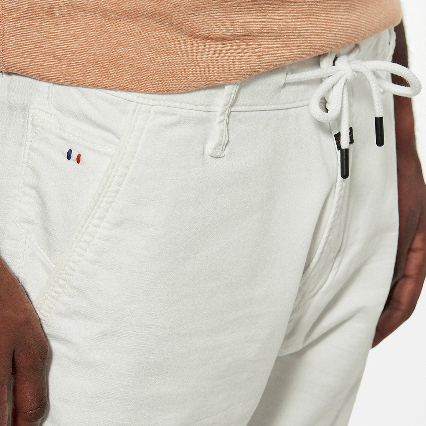 IRMIX  Short tapered blanc Homme