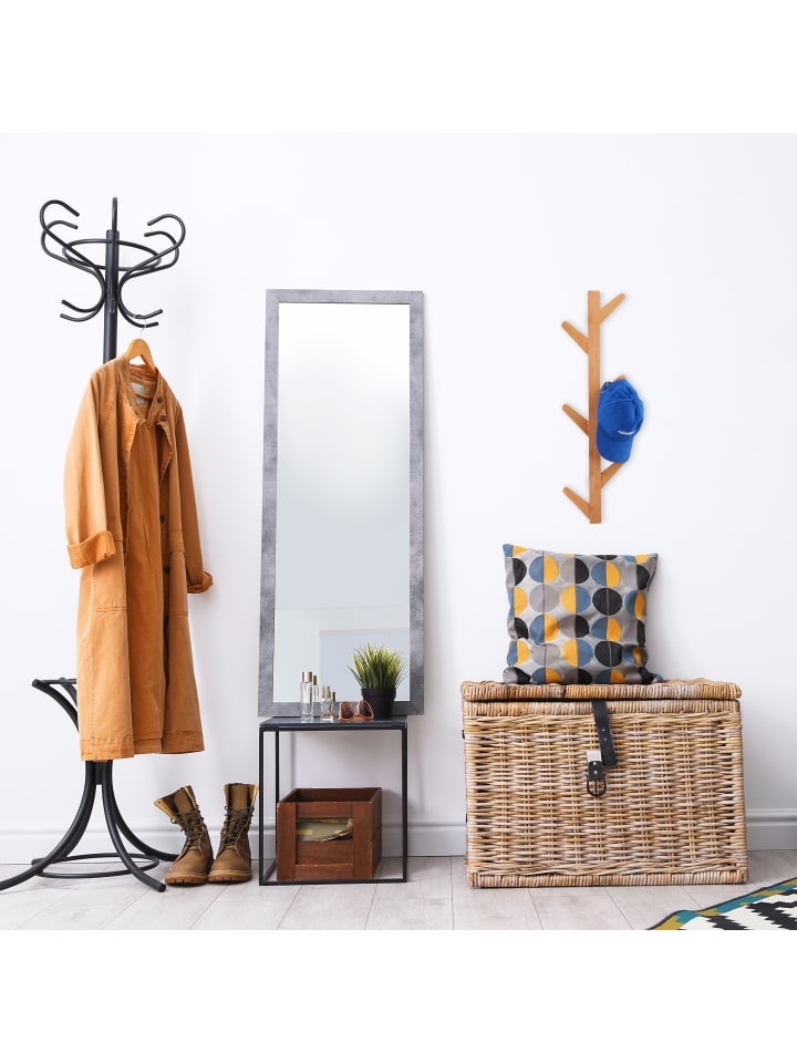 relaxdays Wandgarderobe in Weiß - (B)22 x (H)78 x (T)7 cm günstig kaufen onesize