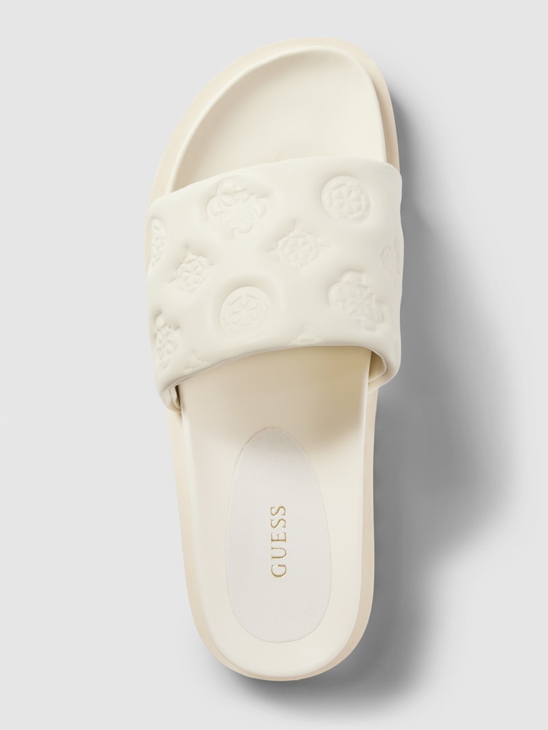 Slides mit Label-Print Modell 'FABETZA' in offwhite