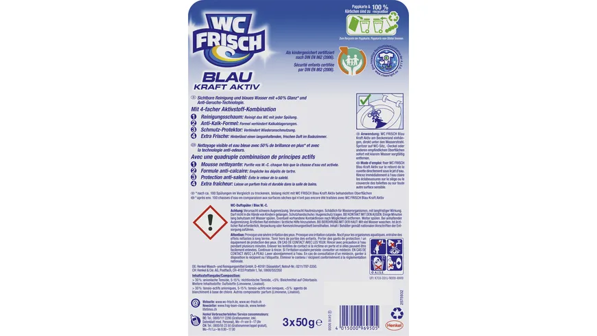 WC FRISCH Blau Aktiv Kraft Super Pack