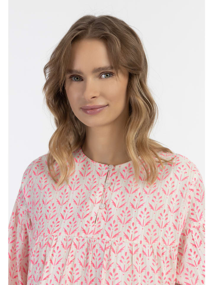 IZIA Midikleid Mit Allover-Print in Neon Pink günstig kaufen