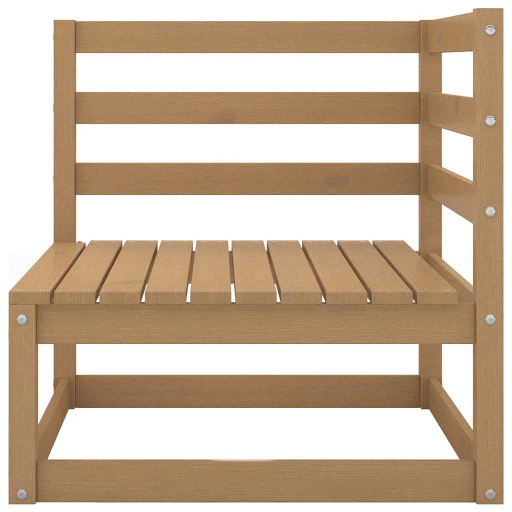 vidaXL Gartenlounge-Set 7-tlg. Garten-Lounge-Set Honigbraun Massivholz Kiefer, (1-tlg)