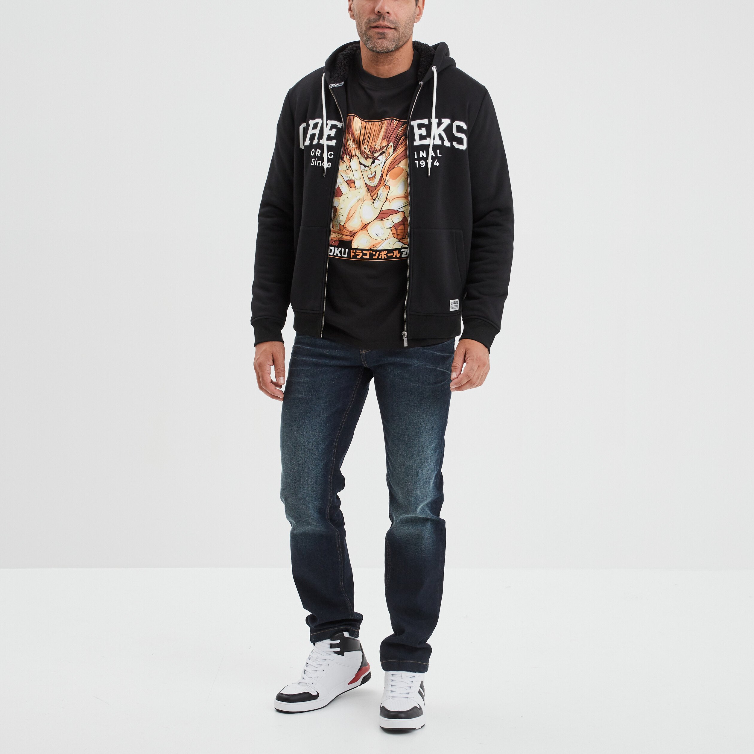 T-shirt manches courtes Dragon Ball Z noir homme | La Halle