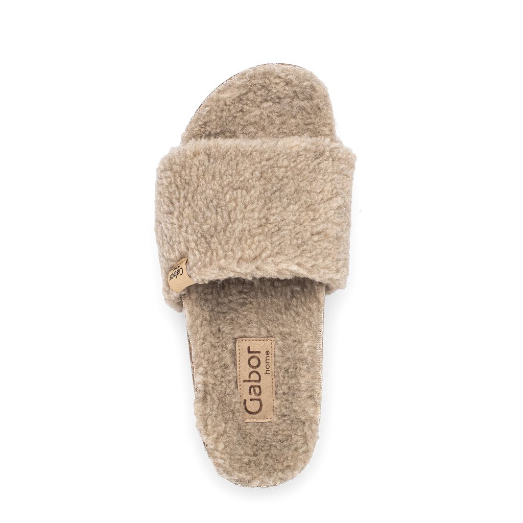 Gabor fashion Plüschhausschuh beige