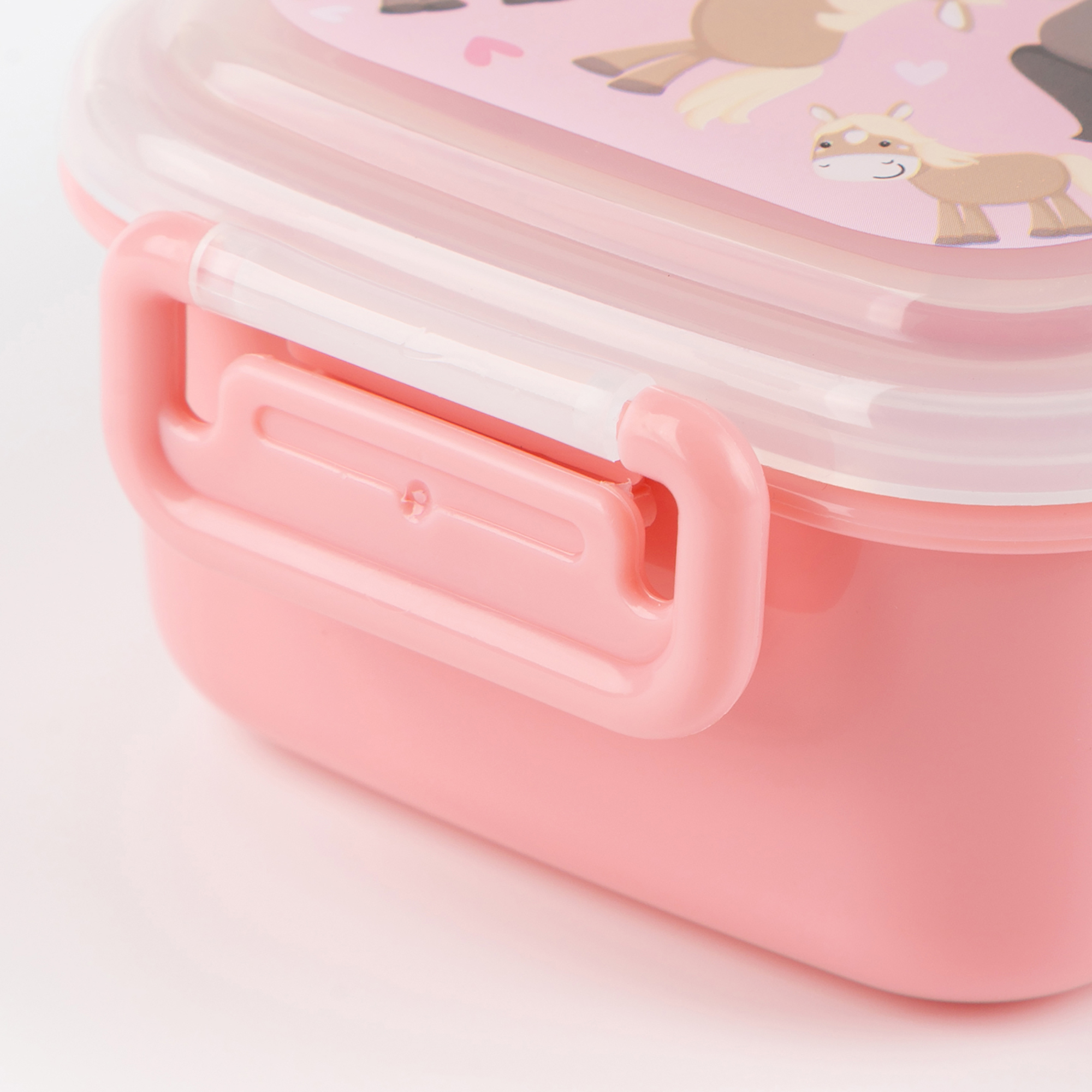 Kinder Brotbox Pony rosa