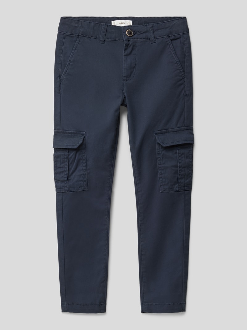 Cargohose mit Eingrifftaschen in marineblau