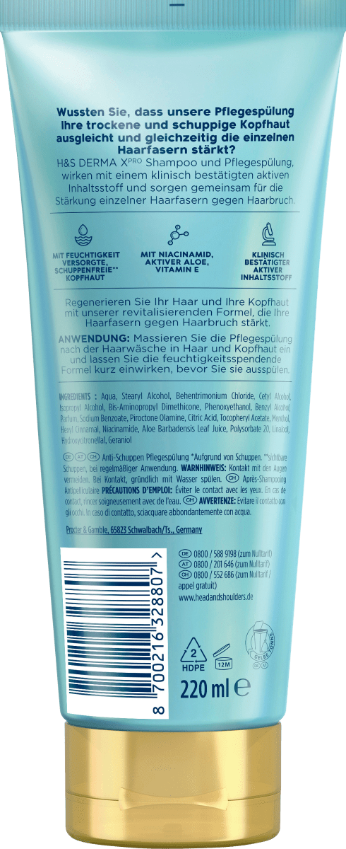 Conditioner Derma x Pro Kopfhaut & Haar Revitaliser, 220 ml