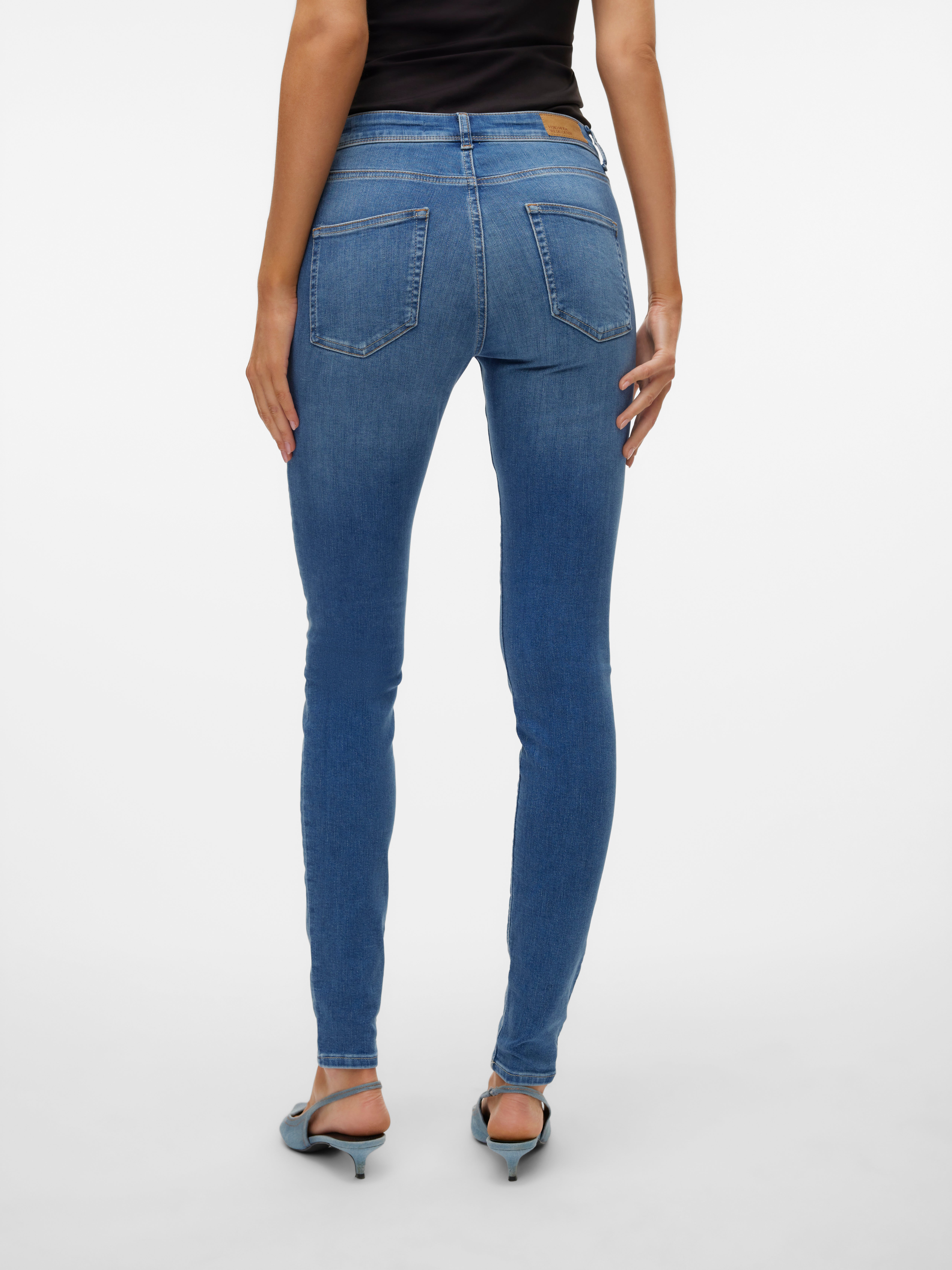 VMLUX Mid Rise Slim Fit Jeans