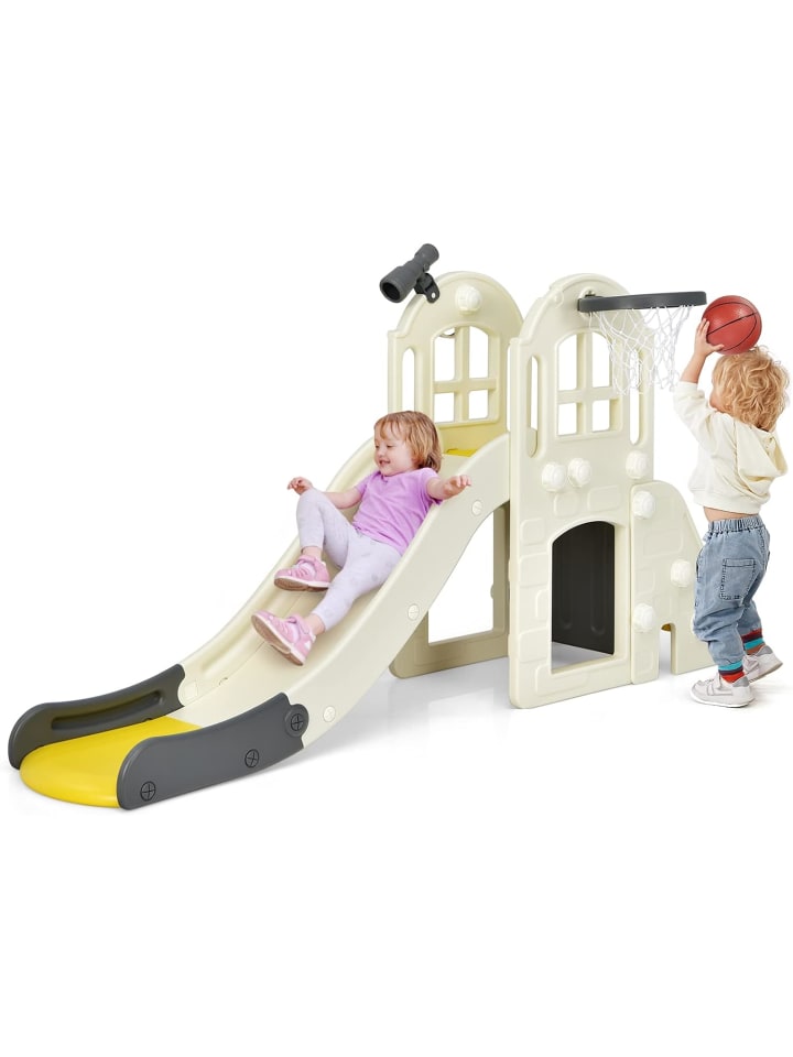 COSTWAY 6 in 1 Spielplatz in Gelb günstig kaufen onesize