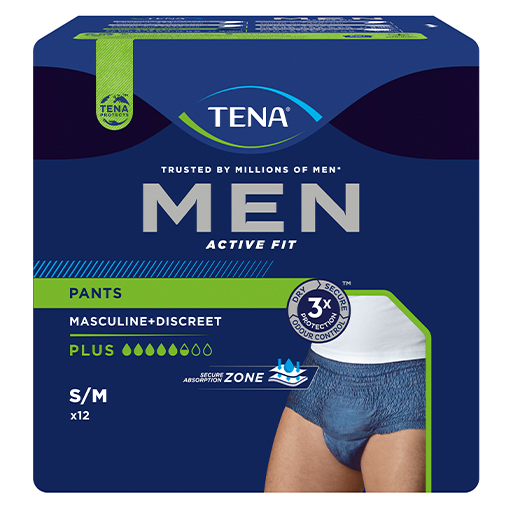 TENA MEN Act.Fit Inkontinenz Pants Plus S/M blau  4X12 St