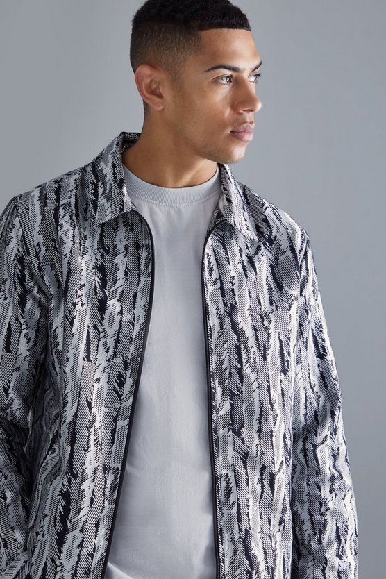 Kastiges Jacquard Overshirt