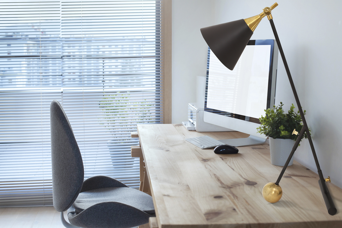 Kayoom Tischlampe Celeste 225 Schwarz / Gold